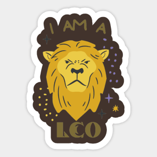 i am a leo Sticker